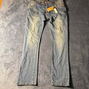 Kenneth Cole Slim Fit Jeans Size 34x32 Atlantic Blue Stretch Denim